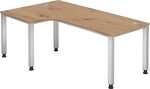 Winkelschreibtisch 2000 x 800/1200 mm, 650-850 mm,...