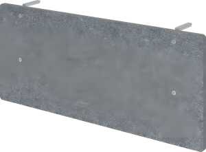 Sichtblende SIA12, 1195 x 500 x 25 mm, Tischlänge 1200 mm grau-meliert