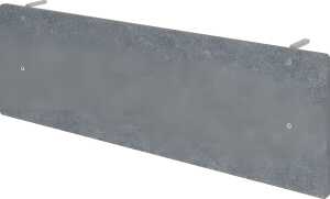 Sichtblende SIA16, 1595 x 500 x 25 mm, Tischlänge 1600 mm grau-meliert