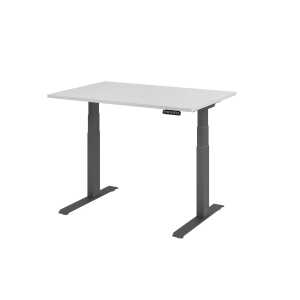 Sitz-Steh-Schreibtisch XDBK12, 1200 x 800 x 640-1290 mm, grau/graphit