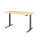 Sitz-Steh-Schreibtisch XDBK16, 1600 x 800 x 640-1290 mm, Ahorn/graphit