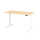 Sitz-Steh-Schreibtisch XDBK16, 1600 x 800 x 640-1290 mm, Ahorn/weiß