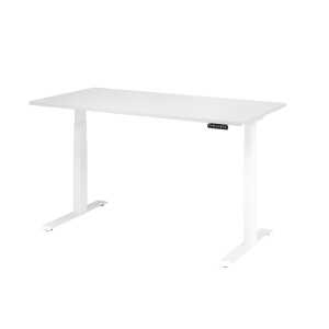 Sitz-Steh-Schreibtisch XDBK16, 1600 x 800 x 640-1290 mm, weiß/weiß