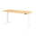 Sitz-Steh-Schreibtisch XDBK19, 1800 x 800 x 640-1290 mm, Ahorn/weiß
