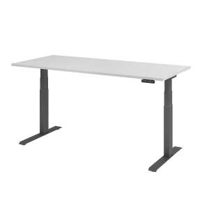 Sitz-Steh-Schreibtisch XDBK19, 1800 x 800 x 640-1290 mm, grau/graphit