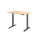 Sitz-Steh-Schreibtisch XMKA12, 1200 x 800 x 700-1200 mm, Ahorn/graphit