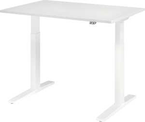 Sitz-Steh-Schreibtisch XMKA12, 1200 x 800 x 700-1200 mm, weiß/weiß