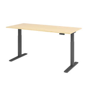 Sitz-Steh-Schreibtisch XMKA19, 1800 x 800 x 700-1200 mm, Ahorn/graphit