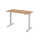 Sitz-Steh-Schreibtisch XMST614 1400 x 670 x 710-1200 mm weiß/silber