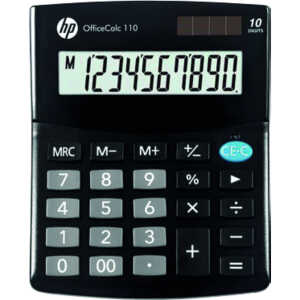 Tischrechner HP OfficeCalc 110, Lite Series, 10-stelliges Display