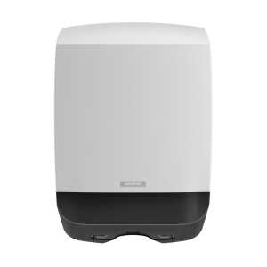 Inclusive Falthandtuchspender M, für alle Katrin Falthandtücher, weiß