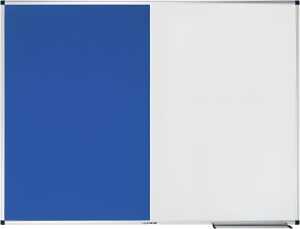 Kombiboard UNITE 90 x 120 cm Whiteboard/Pinboard Filz blau
