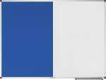 Kombiboard UNITE 90 x 120 cm Whiteboard/Pinboard Filz blau