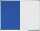 Kombiboard UNITE 90 x 120 cm Whiteboard/Pinboard Filz blau