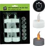 LED Teelichter 6er Set, inkl. 6 St. Batt CR2032, Timer...