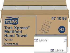 Tork Xpress® Multifold-Handtücher H2, 1-lagig, 20x 250 Tücher, weiß