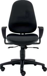 Bürodrehstuhl Ultra XL, Armlehnen Rückenlehne/Sitz schwarz