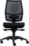 Bürodrehstuhl Ergo Mesh, ohne Armlehnen, schwarz