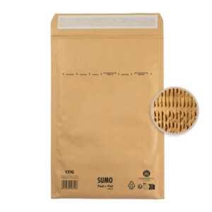 Papierpolstertasche 1517, 225 x 340 mm, braun, 1 Packung = 50 Stück