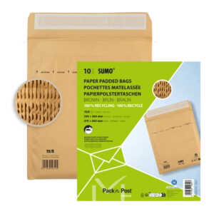 Papierpolstertasche 1515, 215 x 265 mm, braun, 1 Packung = 10 Stück
