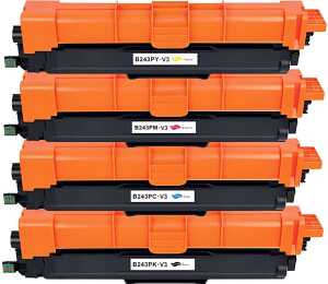 Multipack Toner, ersetzt Brother TN-243CMYK, ca. 4 x 1.000 Seiten