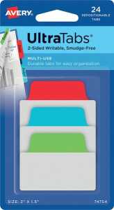 Haftstreifen UltraTabs Klas 50,8 x 38 mm, 1 Pack = 24 Haftstreifen,