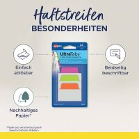 Haftstreifen UltraTabs Metallic, 25,4 x 38 mm, Polyester...