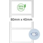 Herma Thermo-Rollenetiketten 80 x 40 mm weiss 1 Rolle...