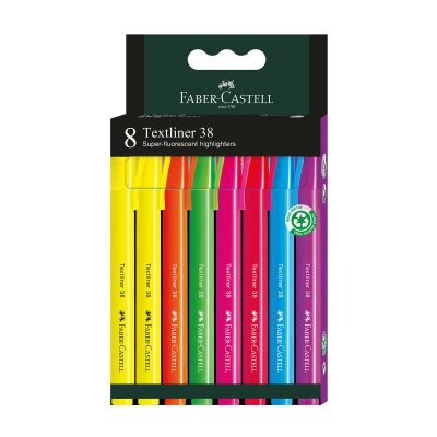 Faber Castell Textliner 38 8er Kartonetui