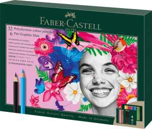 Faber Castell Pitt Graphite Matt und Polychromos 40er Set