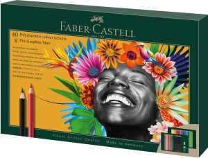 Faber Castell Pitt Graphite Matt und Polychromos 50er Set