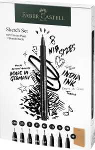 Faber Castell Kreativset PITT artist pen und Sketchbook