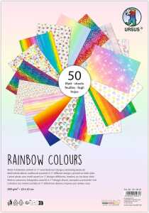 MOTIV-FOTOKARTON "RAINBOW COLOURS", 300 G