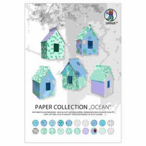 PAPER COLLECTION "OCEAN"23x33CM,20BL. SORTIERT