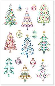 CRYSTAL-STICKER "TANNENBÄUME" 4008525251149