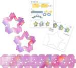 LATERNEN-ROHLINGE "TWINKLE STAR"PINK-METALLIC 25ST