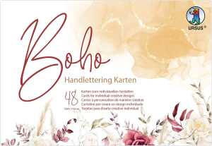 HANDLETTERING KARTEN"BOHO"300G. 48 BL.16MOT