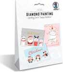 DIAMOND PAINTING GREETING CARDS "HAPPY CHRISTMAS"