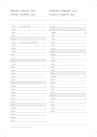 2025 ADINA Wochenkalender A5 1 W= 2S 128 Seiten mit Eckperforation mit Leseband mit Stiftehalterung