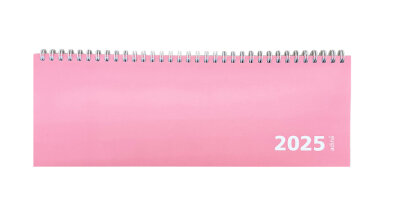 2025 ADINA Tischquerkalender pink 1W 2S Schreibtischkalender Tischkalender 30x10cm