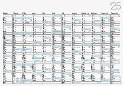 2025 Brunnen Plakatkalender 98x68cm 1S