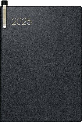 2025 Brunnen Taschenkalender7x10cm sw 2S/1WLeder