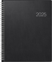 2025 Brunnen Buchkalender 21x26cm sw 2S/1W Folie