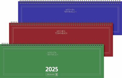 2025 Brunnen Querterminbuch 42x14cm 2S/1W
