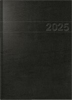 2025 Brunnen Buchkalender A4 sw 1S/1T Folie