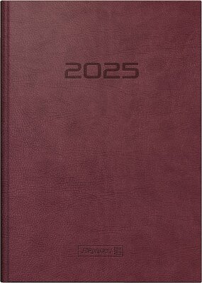 2025 Brunnen Buchkalender A5 Prestige braun