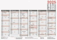 2025 Glocken Tafelkalender A4