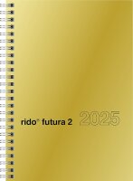 2025 Rido BuchkalenderFutura2 1W/2S gold