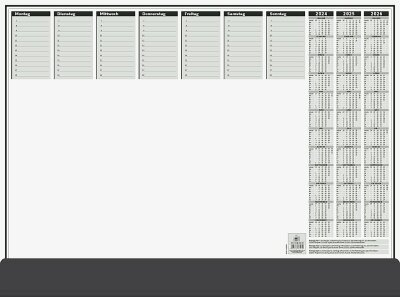 2025 Rido Schreibunterlage 56,5x42cm sw 50Bl