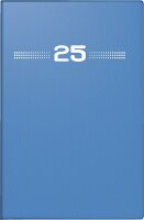 2025 Rido Taschenkalender Partner 1W/2S blau